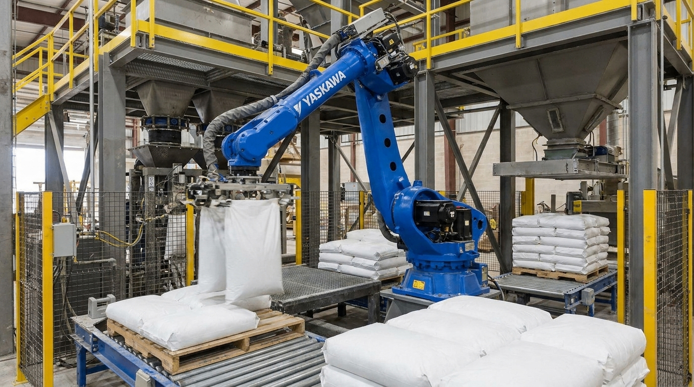 Industrial perlite and vermiculite blending and packaging facility